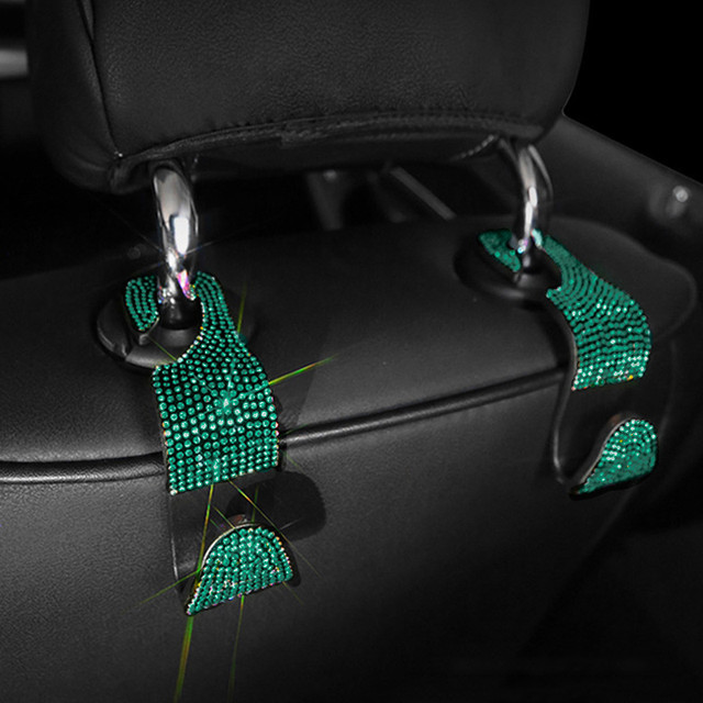 Luxury Rhinestones Crystal Green Car Seat Belt Cover Pad Armrest Cover  Steering Wheel Cover Lady Auto Interior Accessories Women - Ornaments -  AliExpress